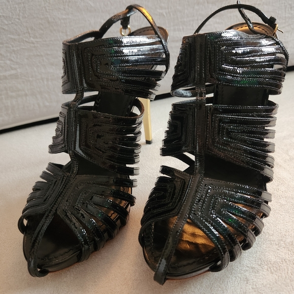 Louis Vuitton Westbound Sandal Heel Black Size 38.5 - Picture 1 of 7